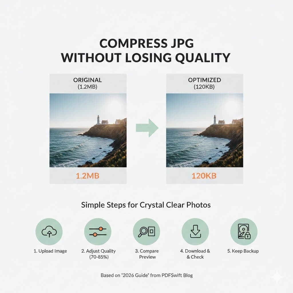 How to Compress JPG Images Online Without Losing Quality (2026 Guide)