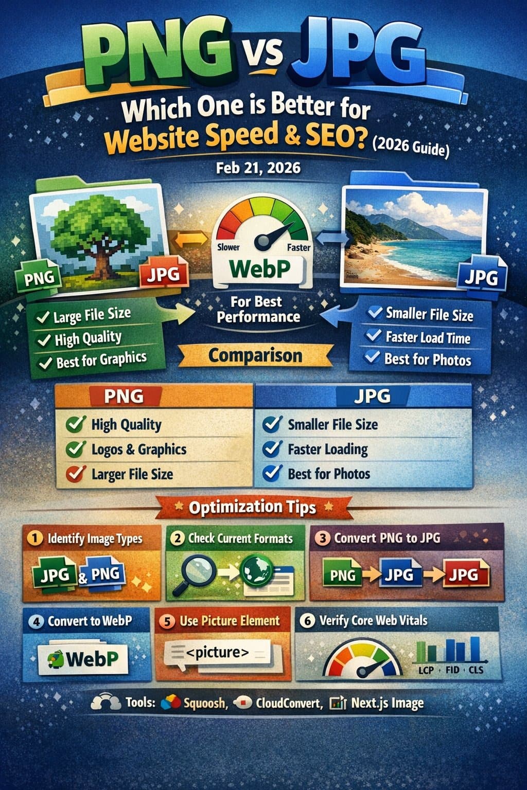PNG vs JPG: Which One is Better for Website Speed & SEO? (2026 Guide)