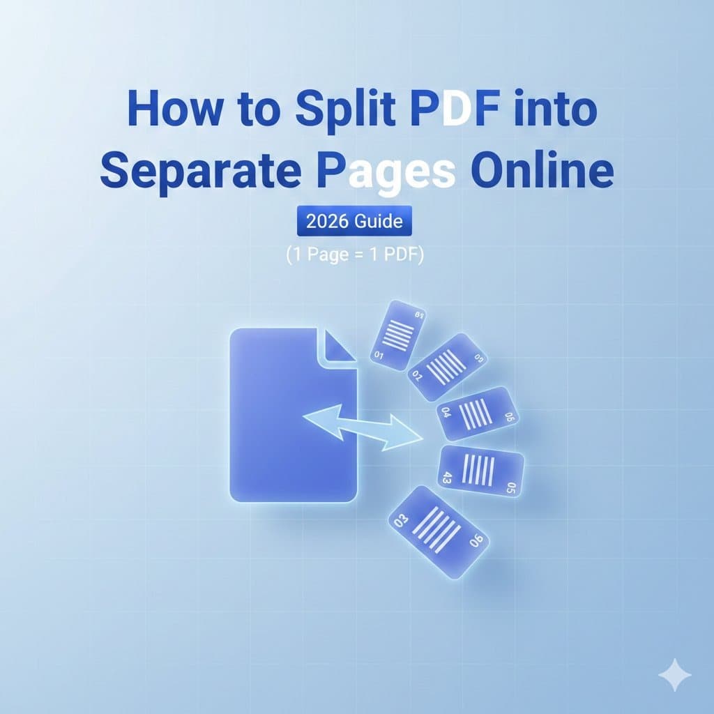 How to Split PDF into Separate Pages Online (1 Page = 1 PDF) - 2026 Guide