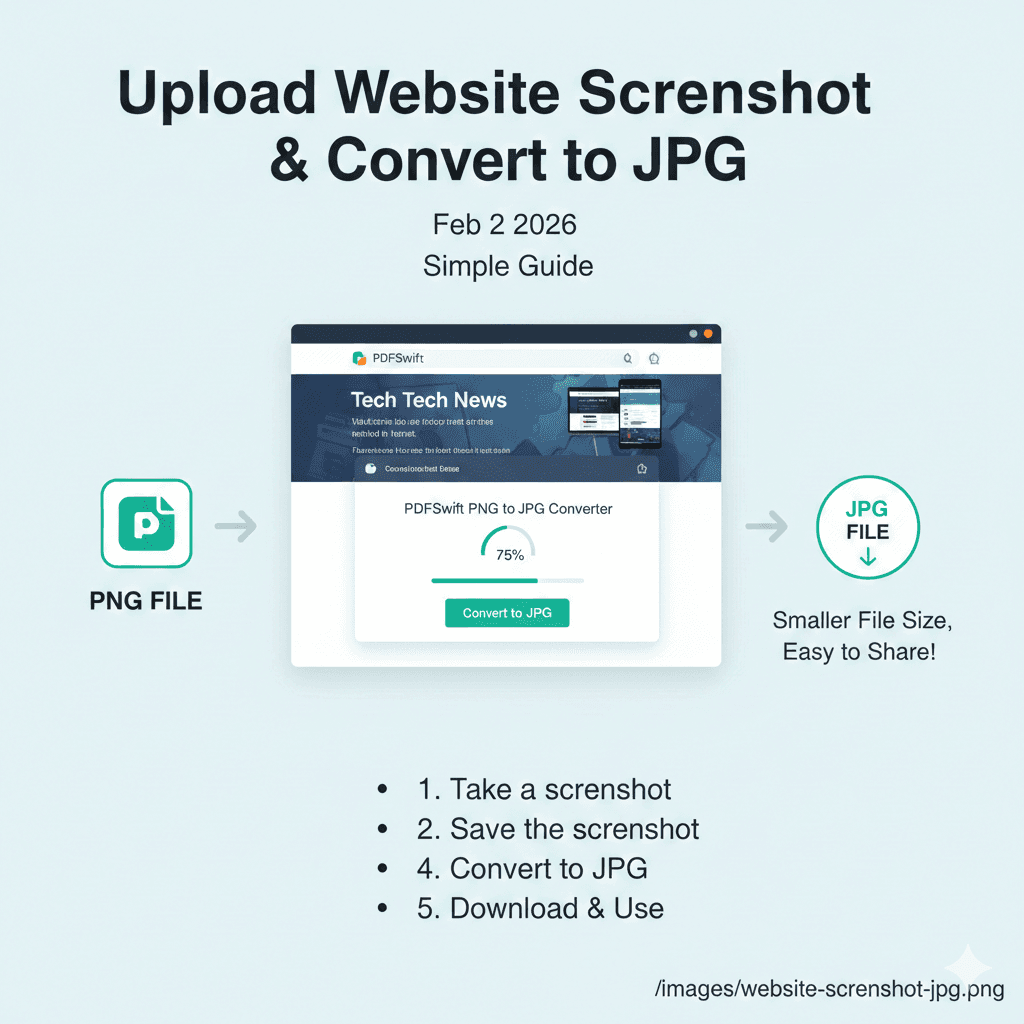 Upload Website Screenshot and Convert to JPG (Step-by-Step)